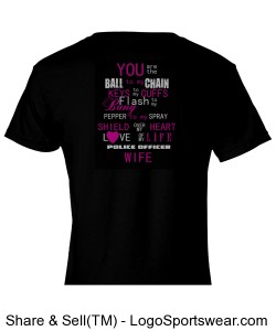 Police Wife Ball and Chain Design Zoom
